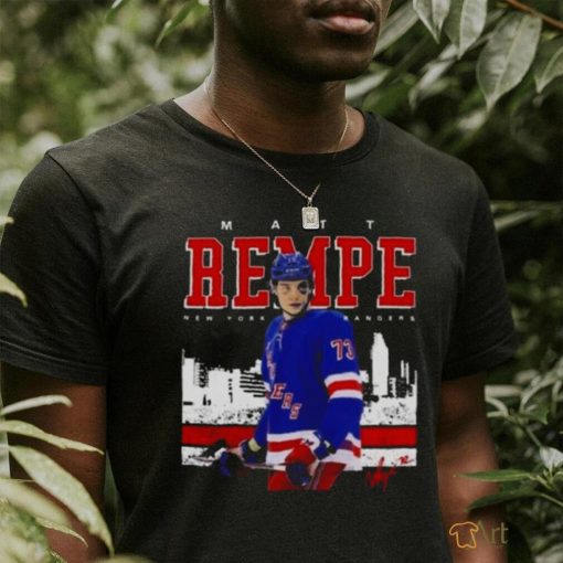 Matt Rempe New York Rangers Signature T shirt