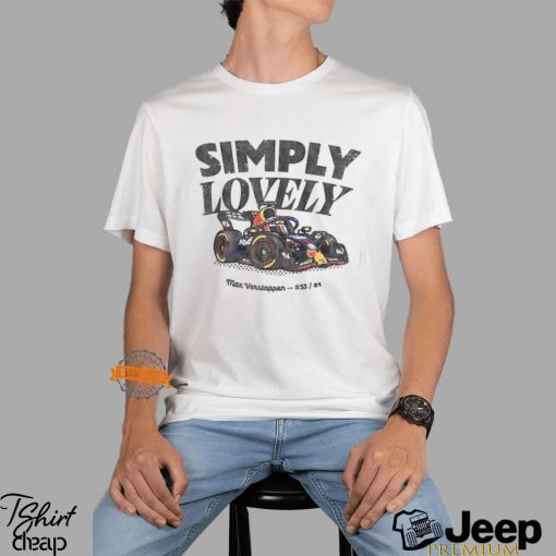 Max Verstappen F1 ‘Simply Lovely’ Vintage Style Unisex T shirt