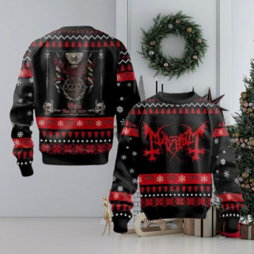 Mayhem Death Black Evil Olso May 11th 2024 Ugly Christmas Sweater Chirstmas Gifts 2024 Xmas For Family And Friends Ugly Sweater