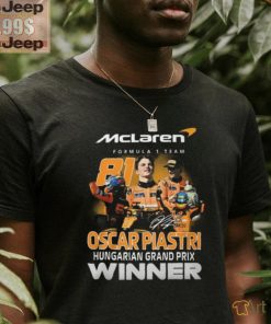 McLaren Formula 1 Team Oscar Piastri Hungarian Grand Prix Winner T Shirt