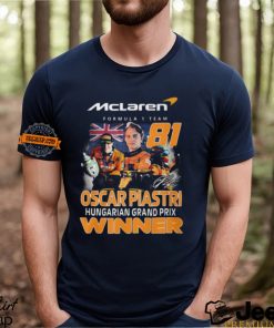 Mclaren Formula 1 Team Oscar Piastri Hungarian Grand Prix Winner T Shirt