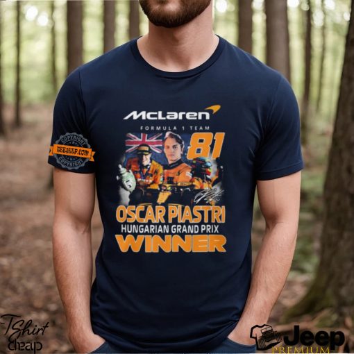 Mclaren Formula 1 Team Oscar Piastri Hungarian Grand Prix Winner T Shirt