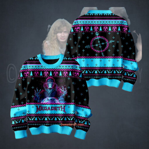 Megadeth Rock Band Cryptic Writings Christmas Sweater