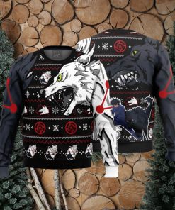 Megumi Divine Dogs Jujutsu Kaisen Ugly Christmas Sweater