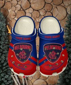 Melbourne Football Club AFL Classic Custom Name Crocs Clogs Shoes