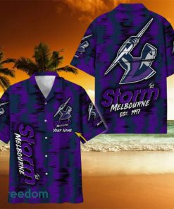 Melbourne Storm NRL Hawaiian Shirt Trending Design Custom Name