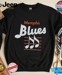 Memphis Blues EFF MiLB Letterhead T Shirt