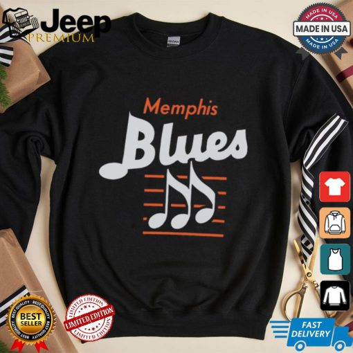 Memphis Blues EFF MiLB Letterhead T Shirt