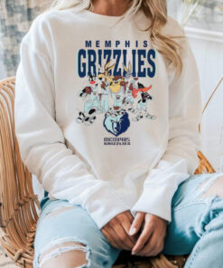 Memphis Grizzlies Looney Tunes characters NBA basketball shirt