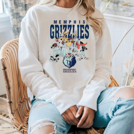 Memphis Grizzlies Looney Tunes characters NBA basketball shirt