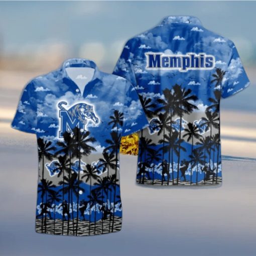 Memphis Tigers Palms Tree Hawaiian Shirt