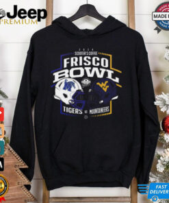 Memphis Tigers Vs West Virginia Mountaineers 2024 Scooter Coffee Frisco Bowl Unisex T Shirt
