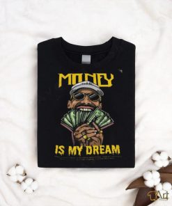 Men Big Print Money in my mind Black Printed TShirt