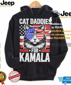 Men Kamala Cat Daddies For Kamala USA Flag Shirt