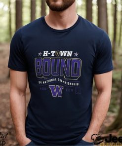 Men's Black Washington Huskies College Football Playoff 2024 National Championship Game T Shirt