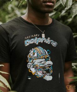 Men's Distortedd Black Miami Dolphins LEADERS T Shirt