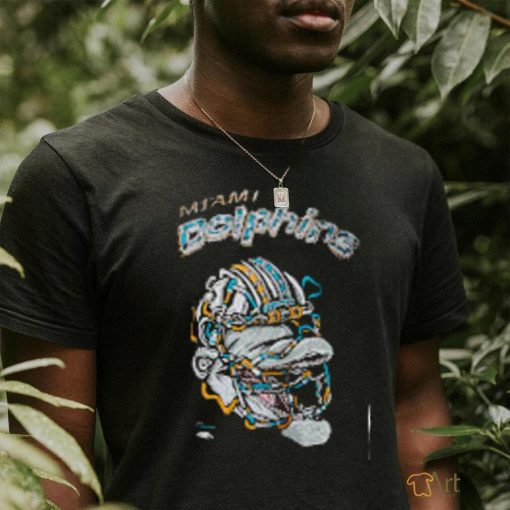 Men’s Distortedd Black Miami Dolphins LEADERS T Shirt