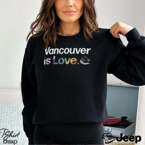 Men’s Fanatics Branded Black Vancouver Canucks City Pride T Shirt