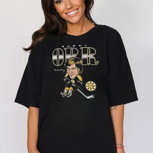 Men’s Fanatics Branded Bobby Orr Black Boston Bruins Player Caricature T Shirt