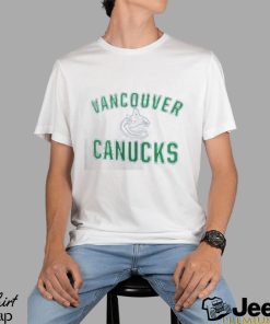 Men's Fanatics Branded Navy Vancouver Canucks Special Edition Victory Arch T Shirt