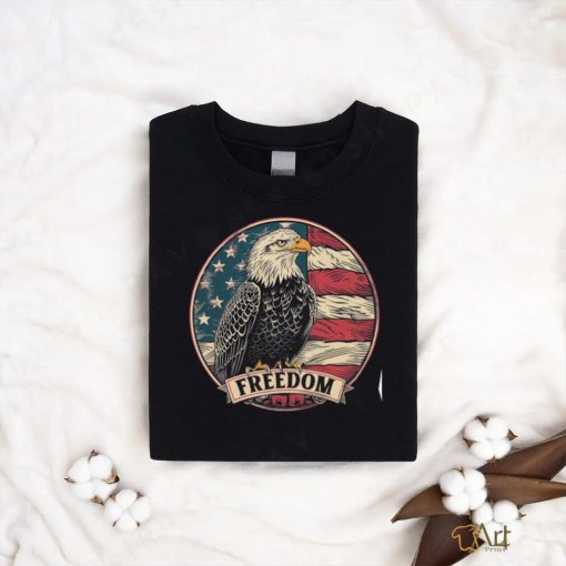 Men’s Freedom American Eagle USA Flag T Shirts