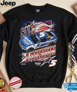 Men's Kyle Larson Hendrick Motorsports Team Collection Navy Hendrickcars.com Patriotic Car T Shirt