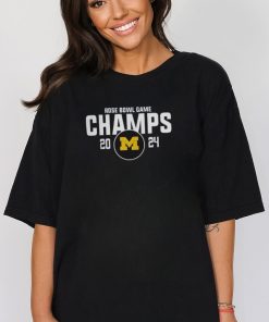 Men's Michigan Football 2024 Rose Bowl Game Champions Locker Room Tee