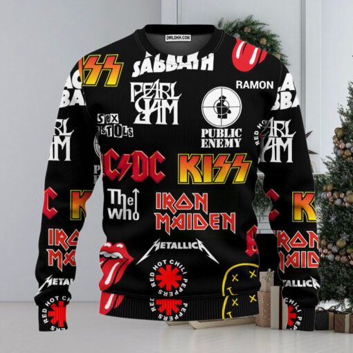 Mens Rock And Roll Punk  Ugly Christmas Sweaters