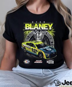 Men's Ryan Blaney Team Penske Black 2023 NASCAR Cup Series Champion Official T Shirt