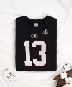 Men's San Francisco 49ers Brock Purdy Nike Scarlet Super Bowl LVIII Patch Player Name & Number shirt