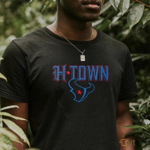 Men’s Starter Black Houston Texans H Town Graphic T Shirt