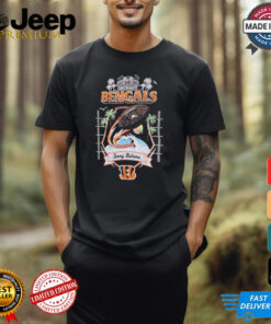 Men’s Tommy Bahama Black Cincinnati Bengals Tidal Kickoff Camp Shirt