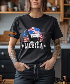 Merica Trump 4th Of July Us American Flag Women Shirt