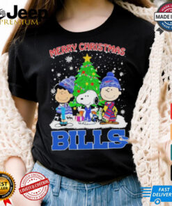 Merry Christmas Buffalo Bills X Peanuts Characters Cool Shirt