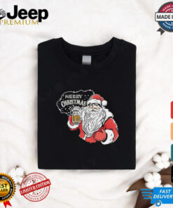 Merry Christmas Santa with Beer T Shirt