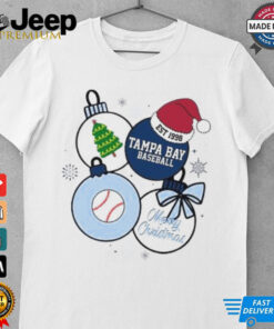 Merry Christmas Tampa Bay Baseball Est 1998 Shirt