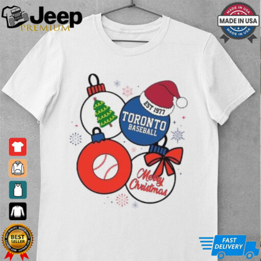 Merry Christmas Toronto Baseball Est 1977 T Shirt