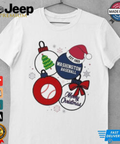 Merry Christmas Washington Baseball Est 1969 Shirt