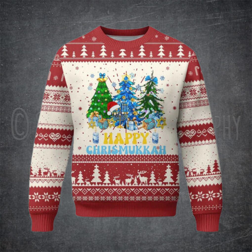 Merry Christmukkah Jewish Ugly Christmas Sweater