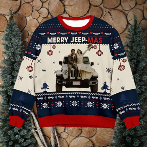 Merry Jeep Mas, Personalized Ugly Christmas Sweater