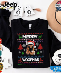 Merry Woofmas Ugly Sweater Christmas German Shepherd Lover Sweatshirt German Shepherd T Shirt