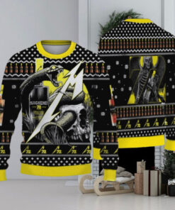 Metallica Blackened Whiskey 72 Seasons Snakes And The Death Knitted 2024 Christmas Ugly Sweater