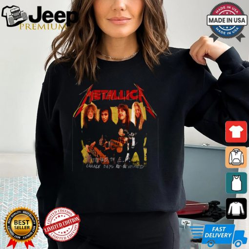 Metallica Garage Photo Yellow T Shirt