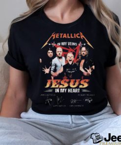 Metallica M72 In My Veins Jesus In My Heart Signatures shirt