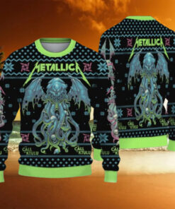 Metallica The Call Of Ktulu 2024 Knitted Christmas Ugly Sweater