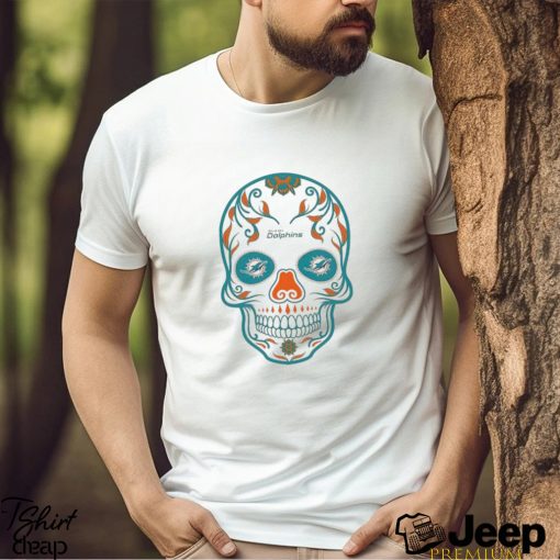 Mexican Sugar Skull Miami Dolphins shirt