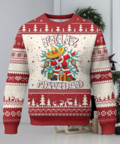 Mexico Xmas Ugly Christmas Sweater Feliz Navidad Dabbing Spanish Sombrero