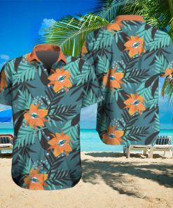 Miami Dolphins Hawaiian Tracksuit Floral Outfits Button Down Shirt Beach Shorts