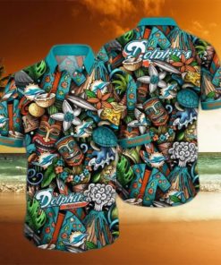 Miami Dolphins NFL Flower Hawaii Shirt And Tshirt For Fans