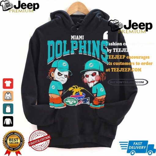 Miami Dolphins NFL Halloween Peeing Funny Shirt